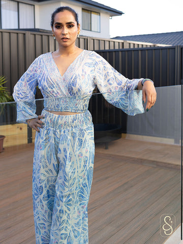 Loose-Fit Silk Co-ord Set
