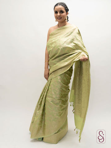 Soft katan Banarsi saree