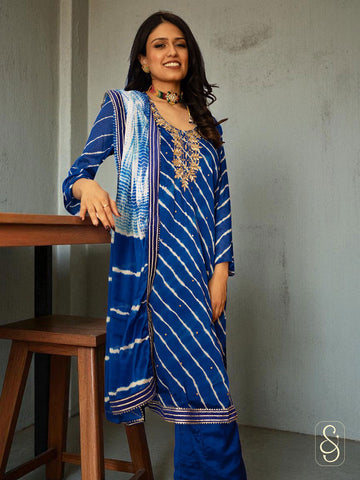 Mirror Work Jaipuri Suit