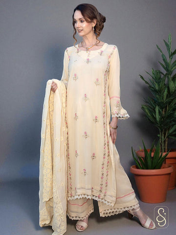 Embroidered Georgette Suit Set