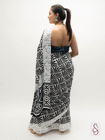 Satin Silk Printed Saree