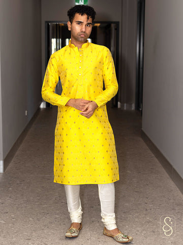 Buti Print Brocade Kurta