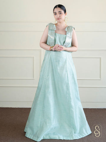 Shimmering Green Sequin Gown