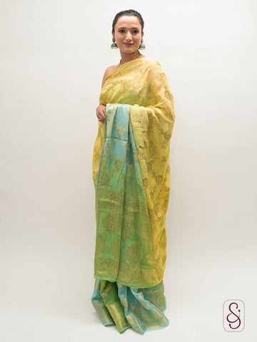 Georgette Banarsi saree
