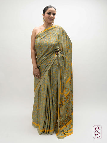 Printed Satin Silk saree