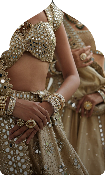 Indian roots, modern touch. For the Indian-artisanal bride