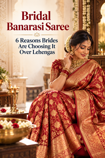 Bridal Banarasi Saree: 6 Reasons Brides Are Choosing It Over Lehengas