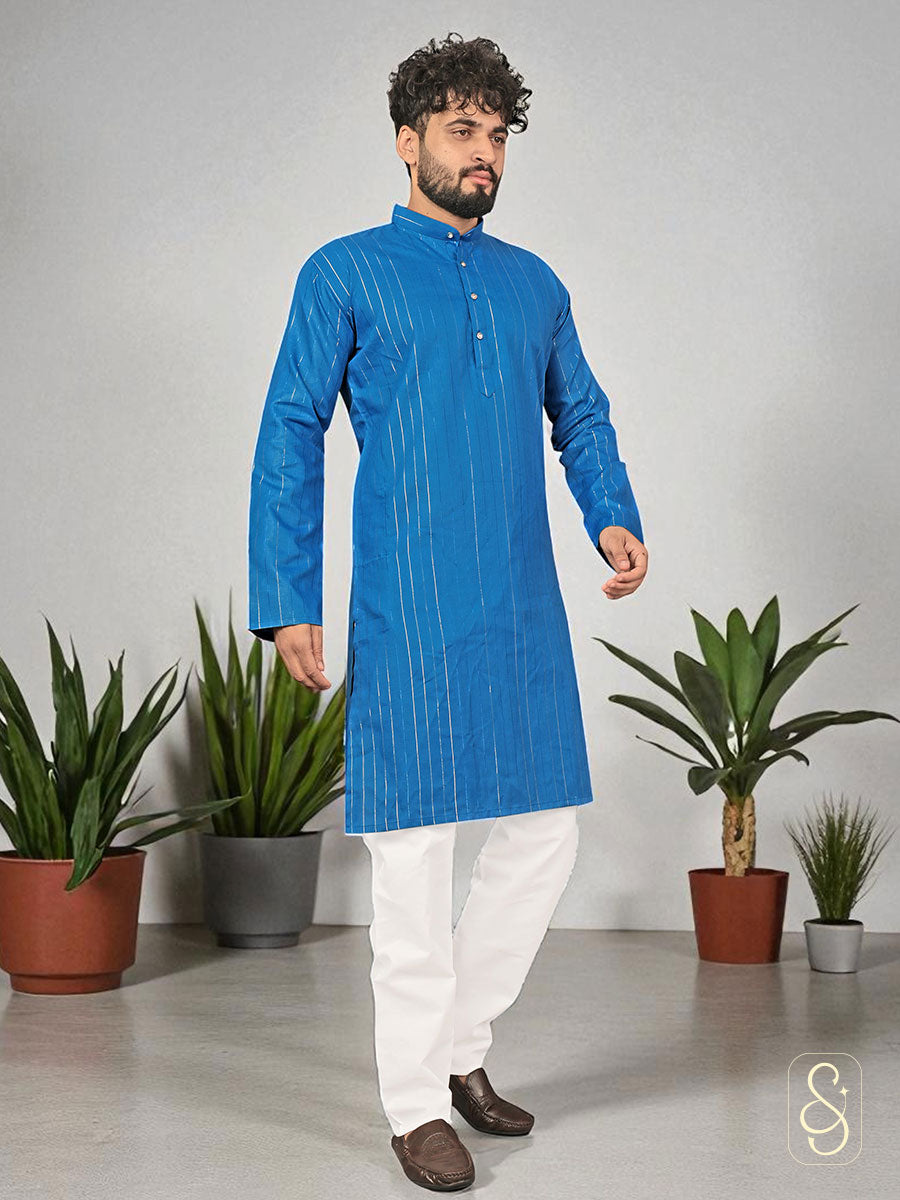 Striped Cotton Kurta Pajama