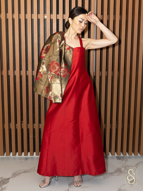 Banarasi Jacket and Silk Dress