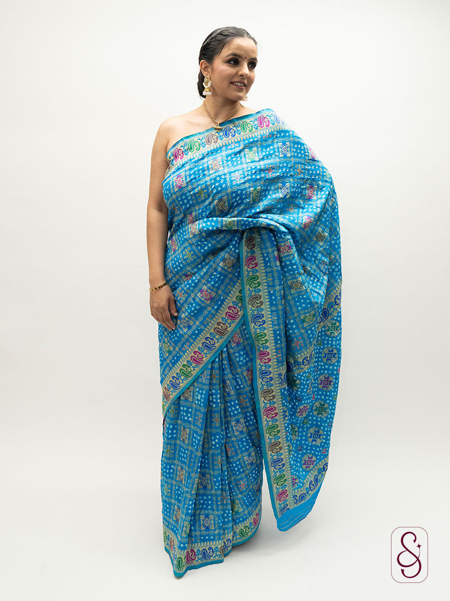 Jaipuri Ghatchola style saree