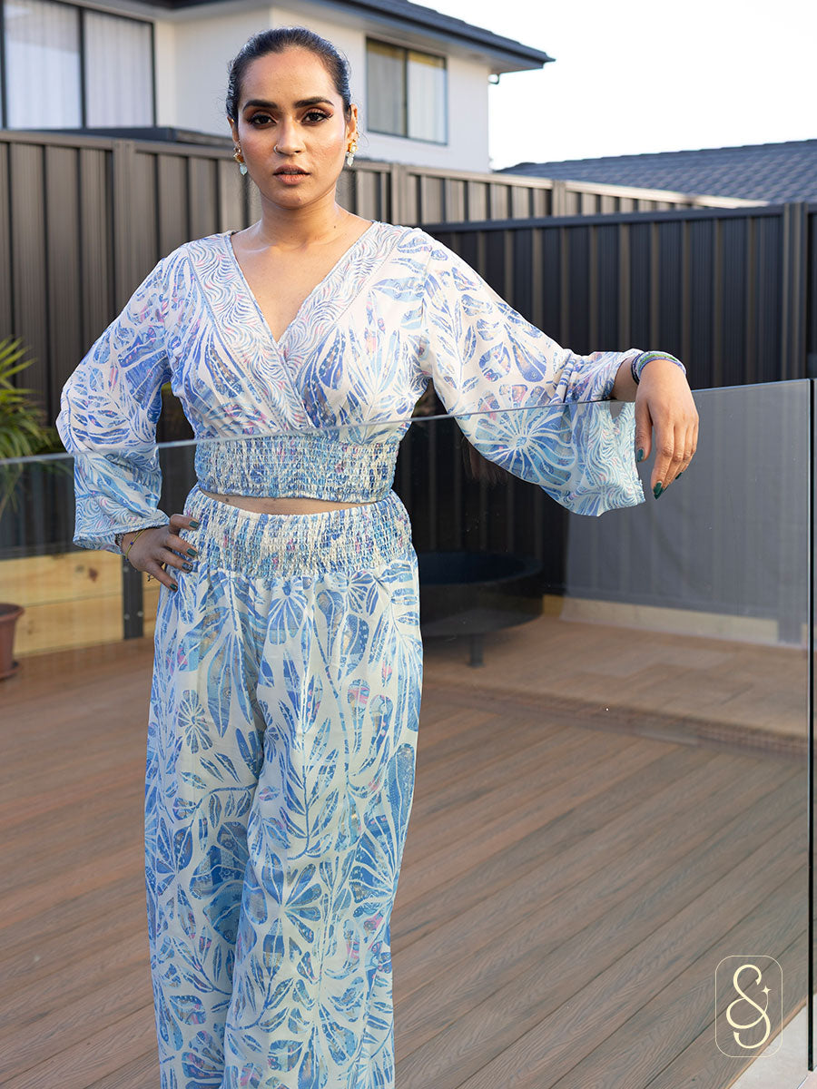 Loose-Fit Silk Co-ord Set