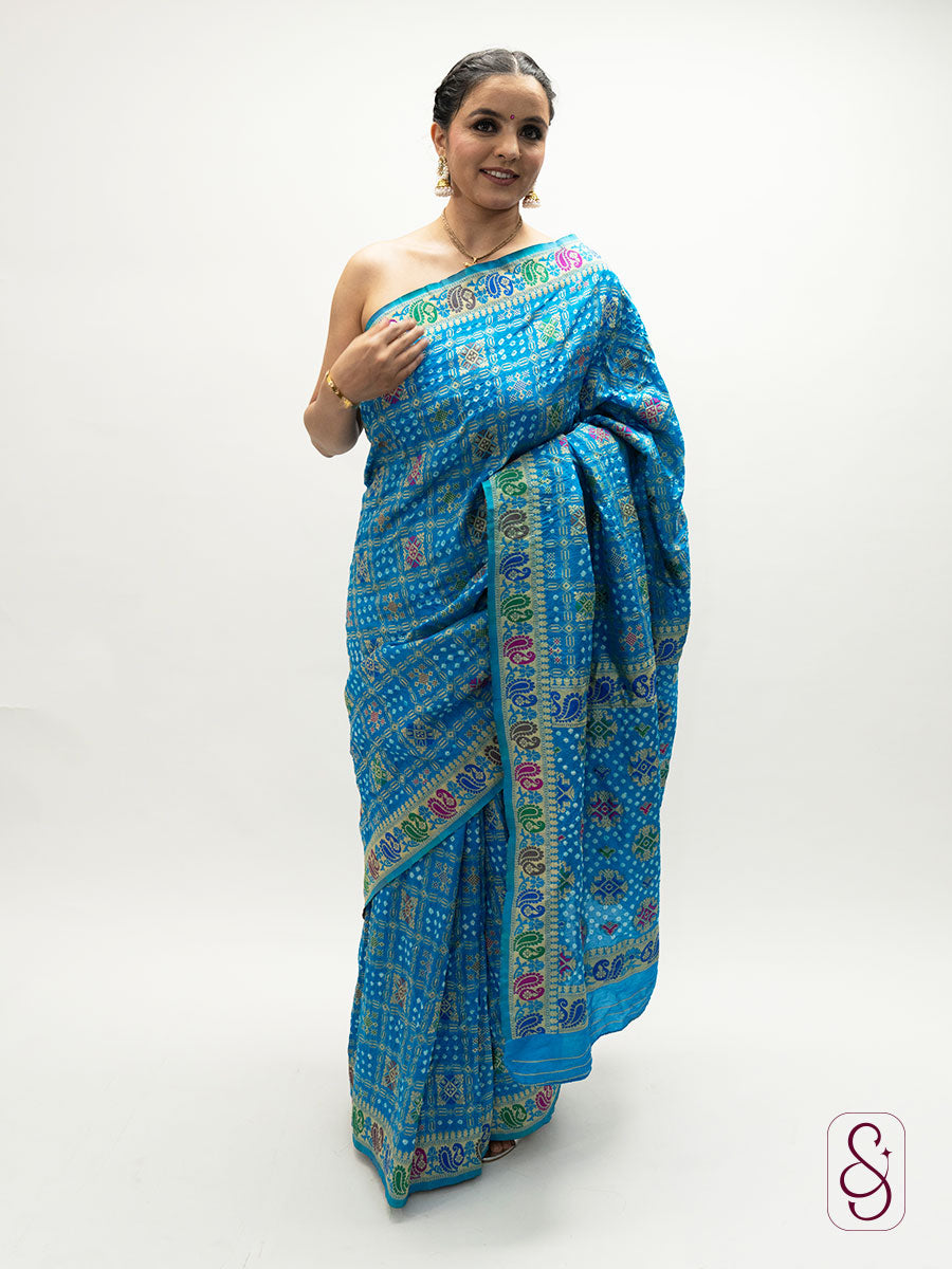 Jaipuri Ghatchola style saree