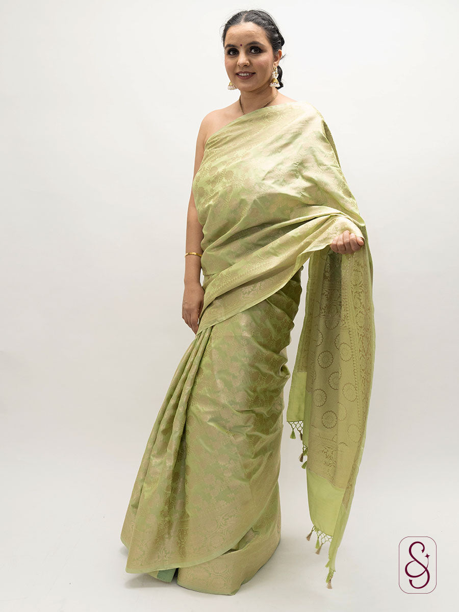 Soft katan Banarsi saree
