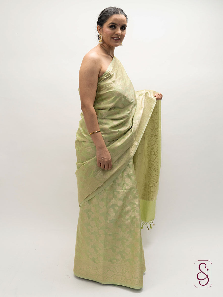 Soft katan Banarsi saree
