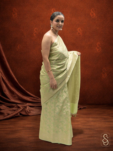 Soft katan Banarsi saree