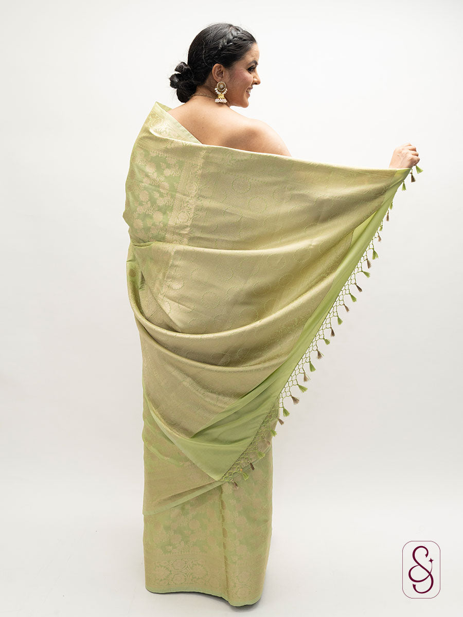 Soft katan Banarsi saree