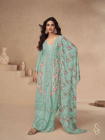 Elegant Chinon Silk Suit