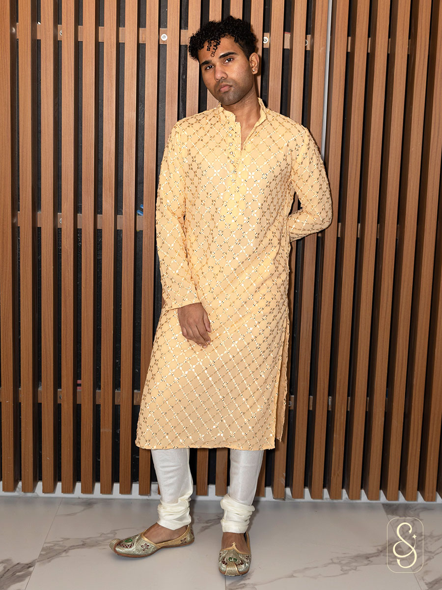 Mirror Embroidery Kurta Set