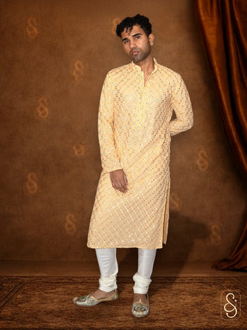 Mirror Embroidery Kurta Set