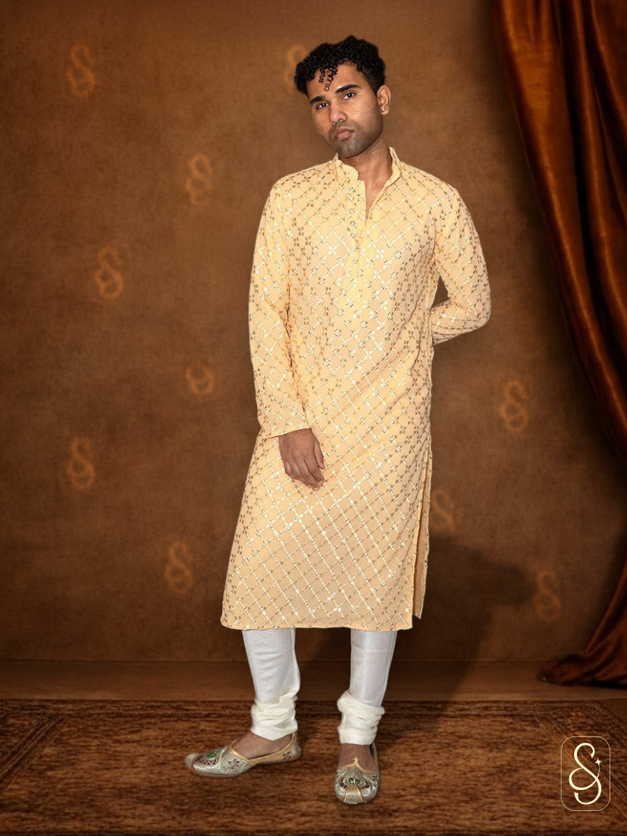 Mirror Embroidery Kurta Set