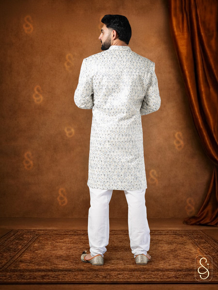Regal Embroidered Sherwani Set