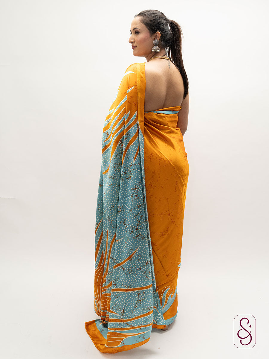 Satin Silk Printed Saree