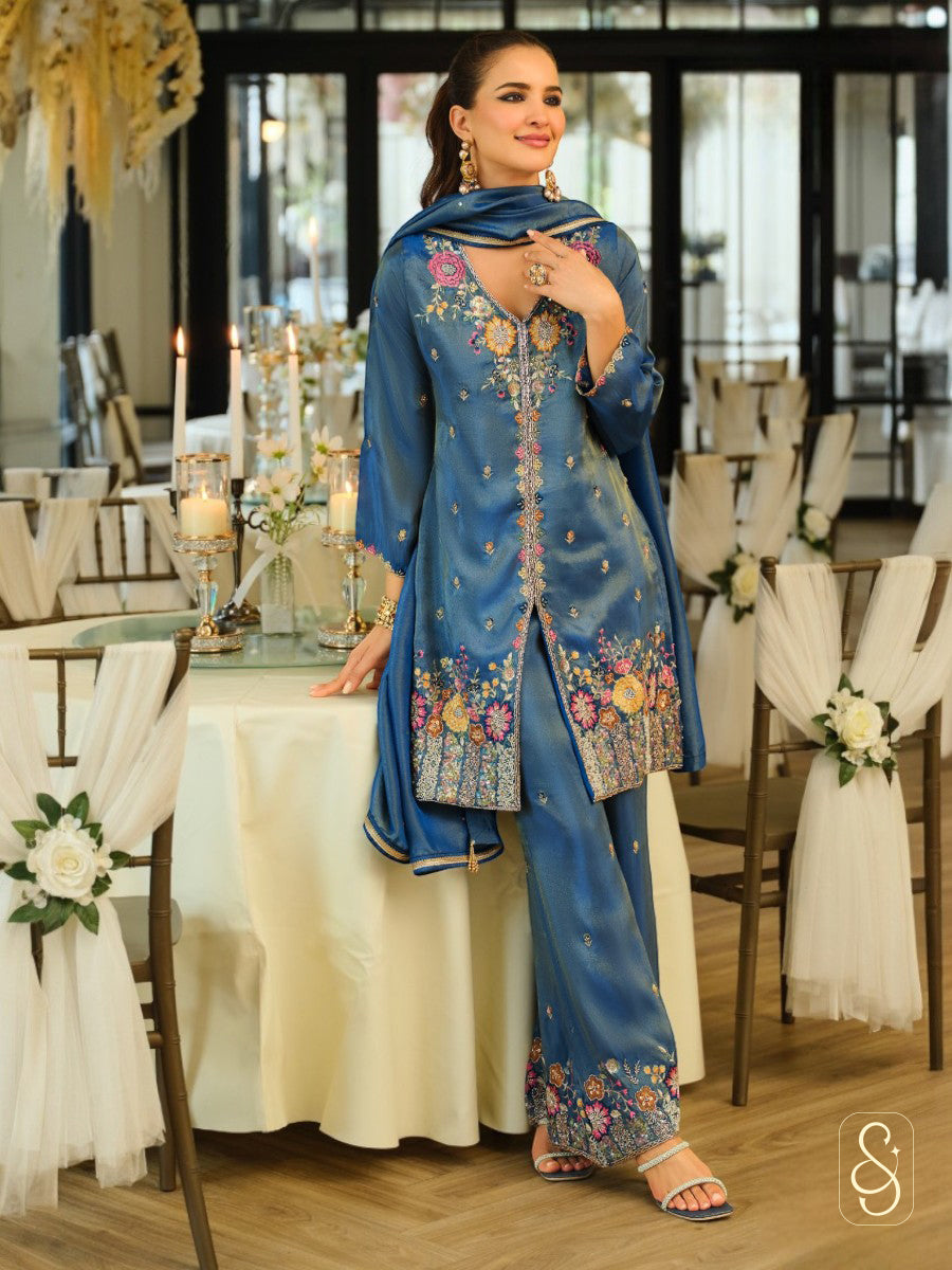Royal Blue Celebration Wear Suit