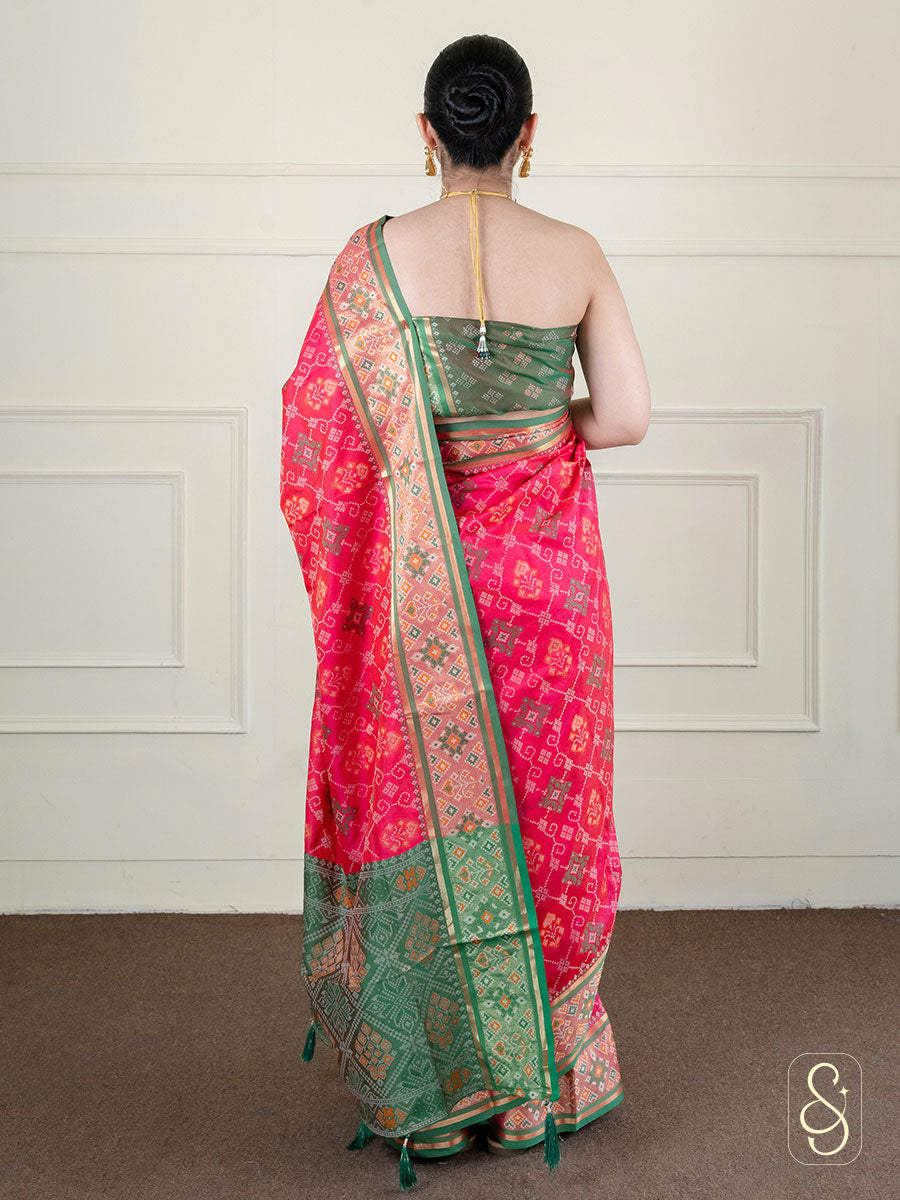 Silk and Zari Mix Saree
