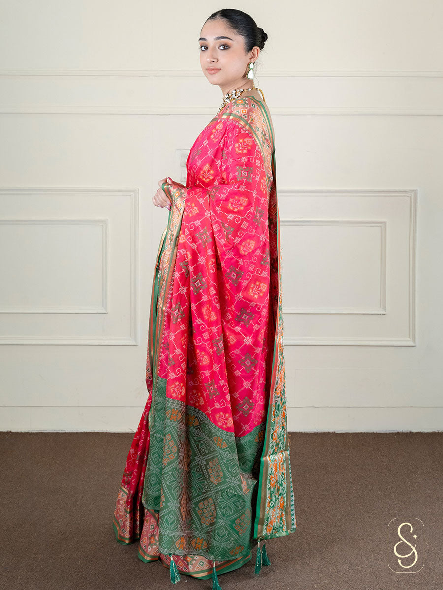 Silk and Zari Mix Saree