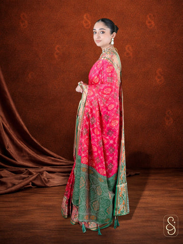 Silk and Zari Mix Saree