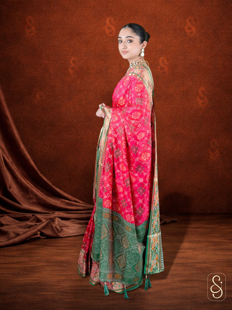 Silk and Zari Mix Saree