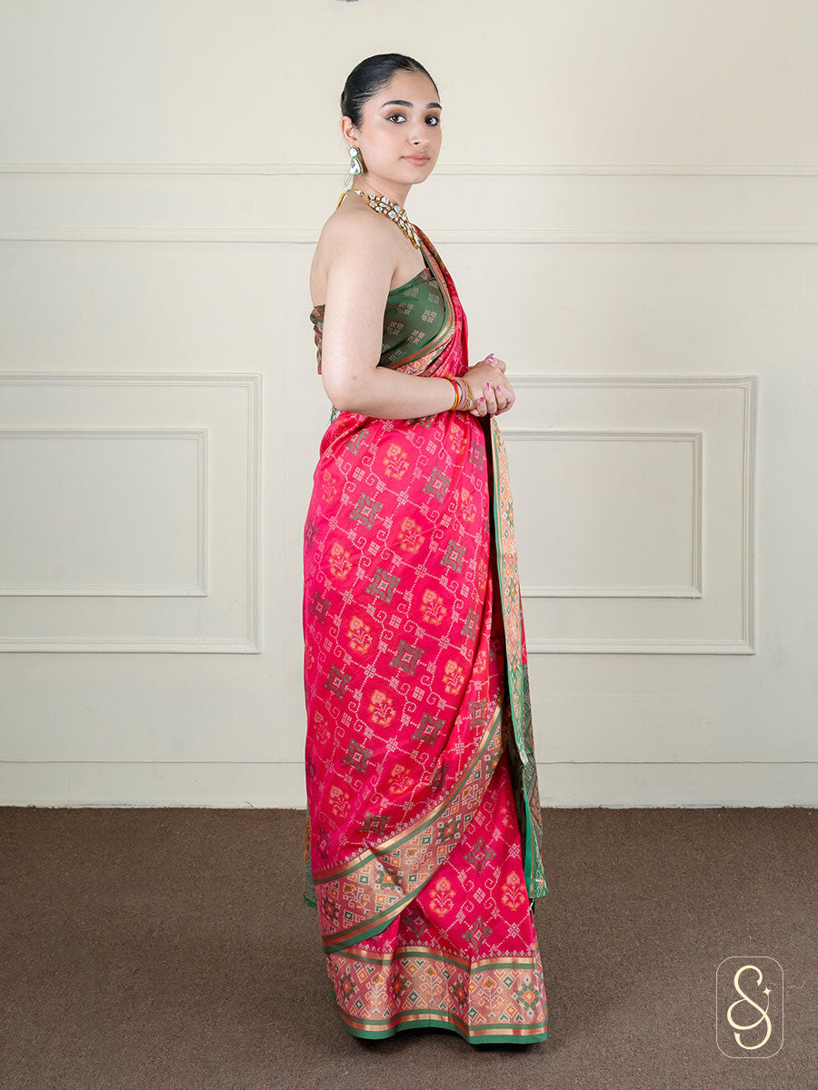 Silk and Zari Mix Saree