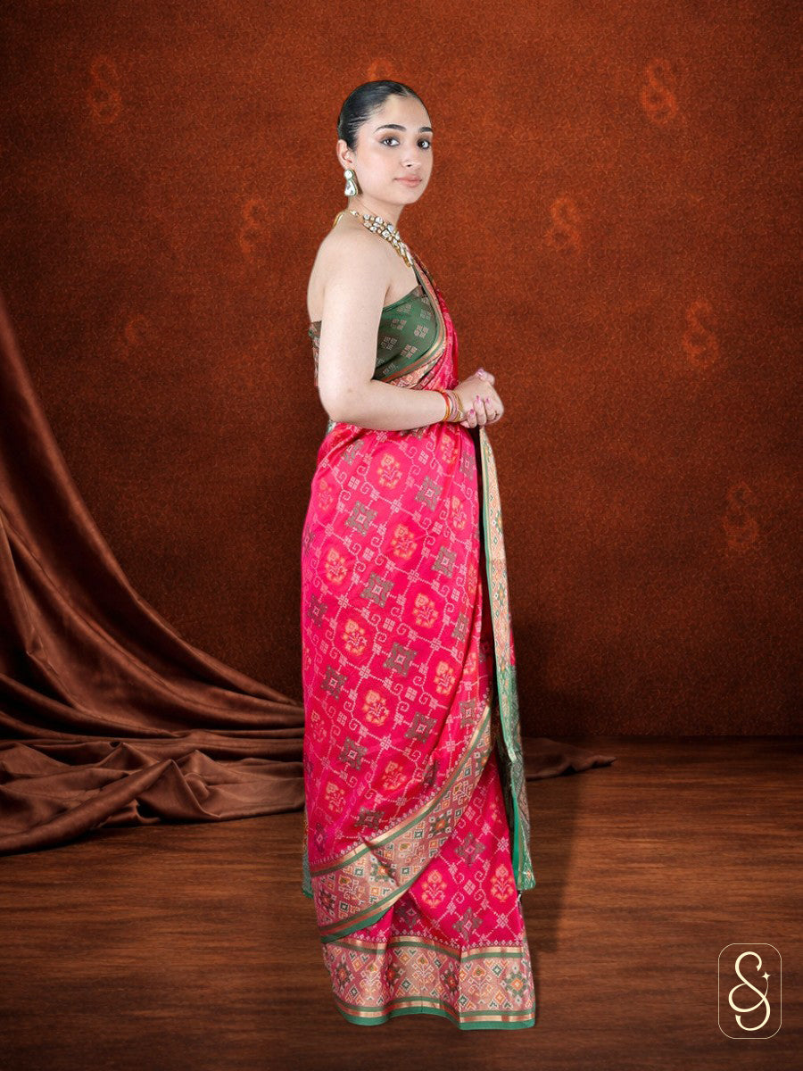 Silk and Zari Mix Saree