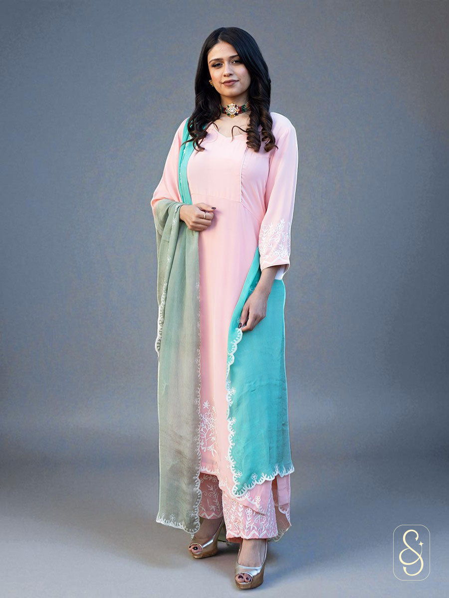 Embroidered Cotton Kurta