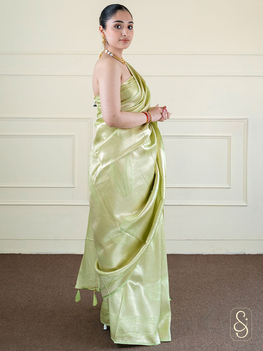 Silk and Viscose Zari Saree