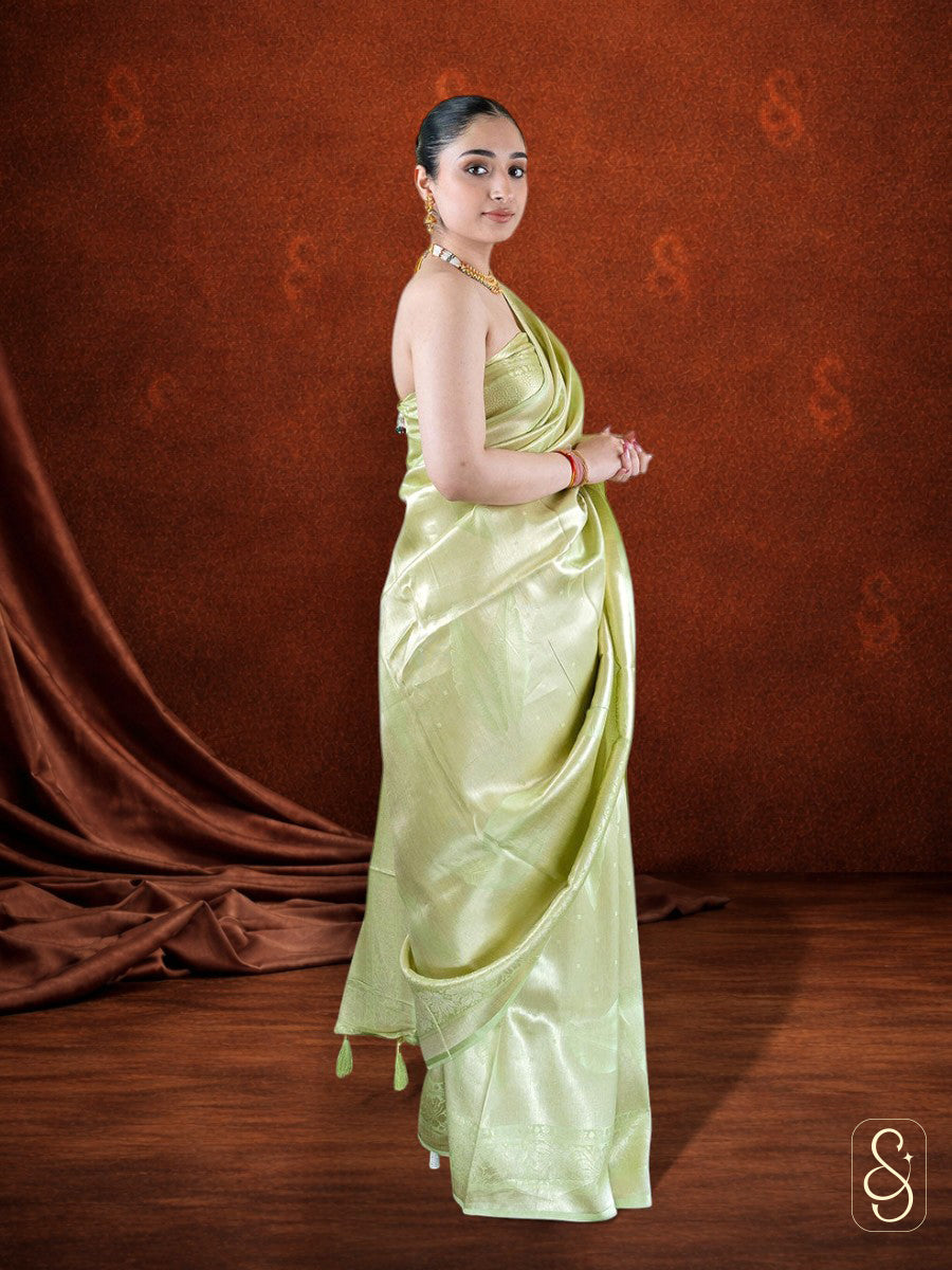 Silk and Viscose Zari Saree