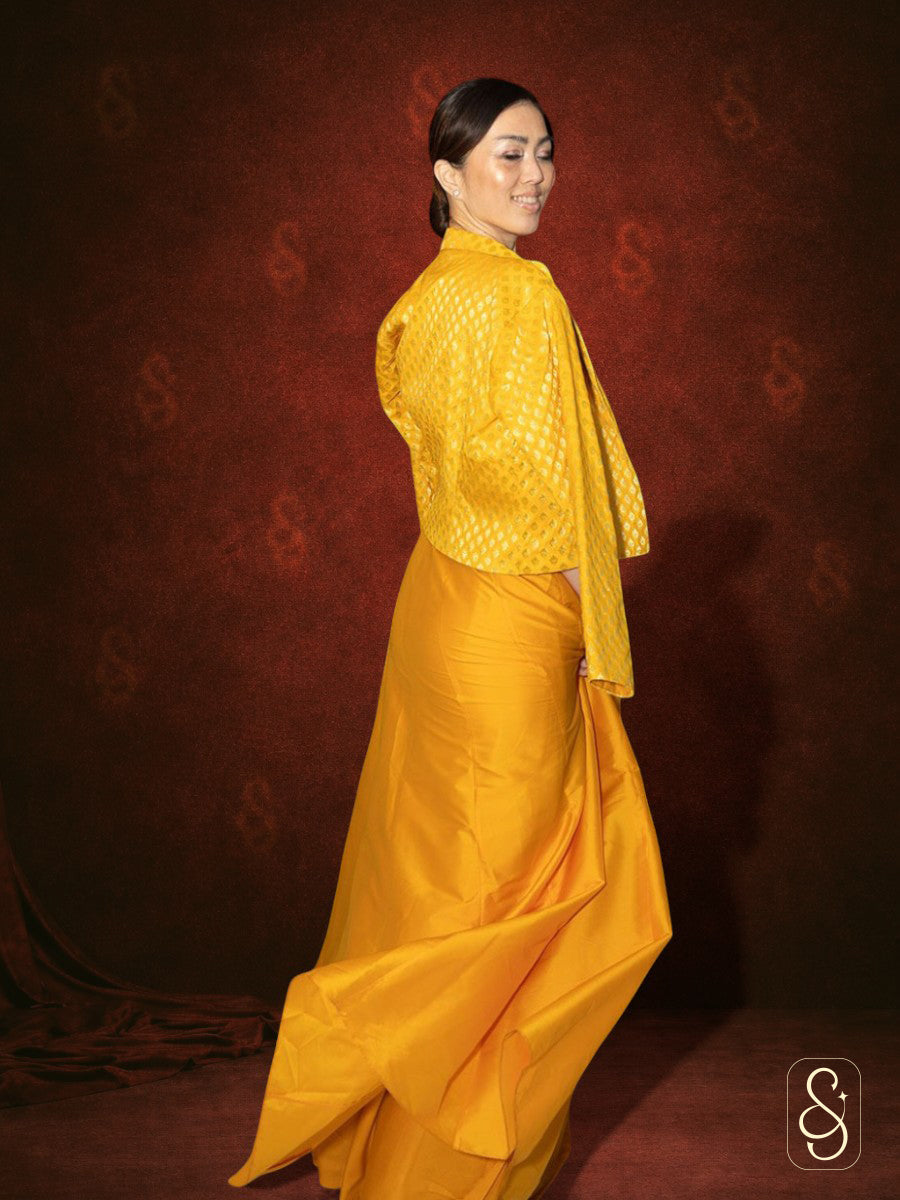 Banarasi Silk Lehenga Set with Jacket