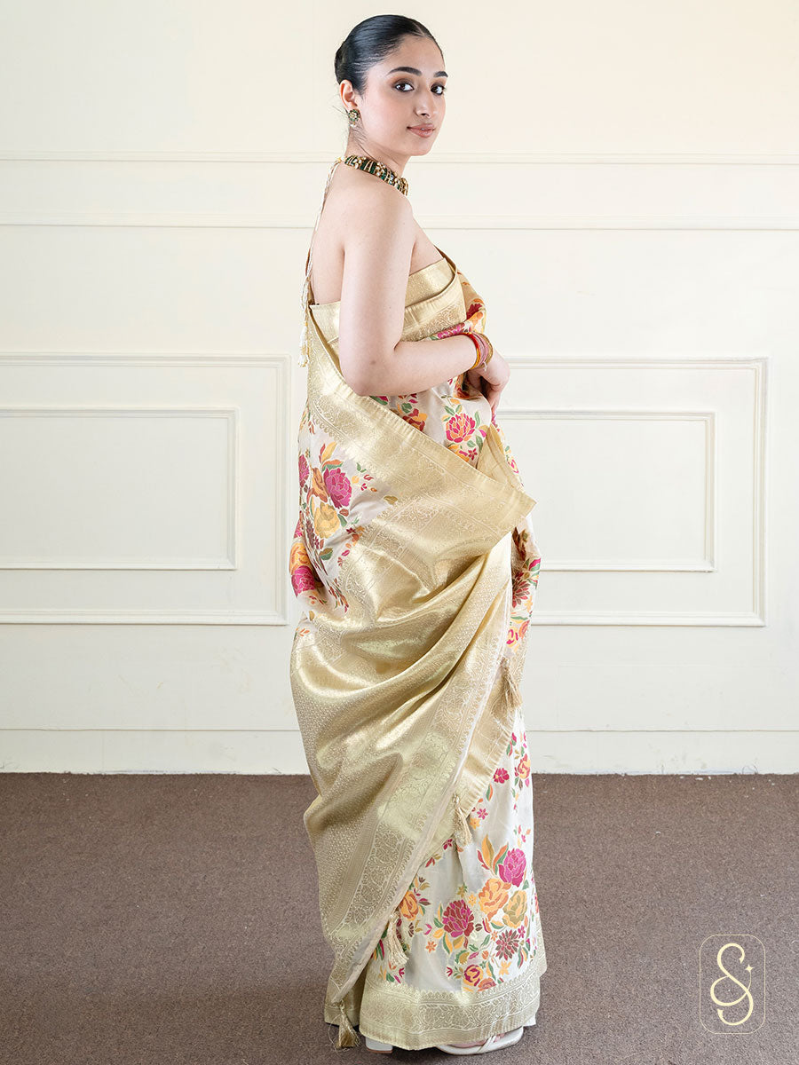 Lightweight Printed Tissue Saree