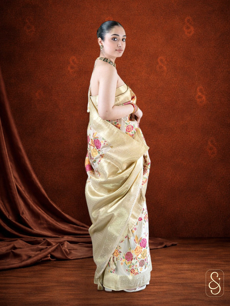 Lightweight Printed Tissue Saree