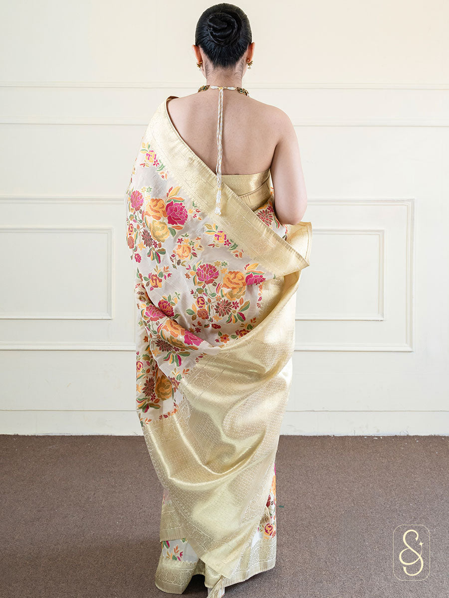 Lightweight Printed Tissue Saree