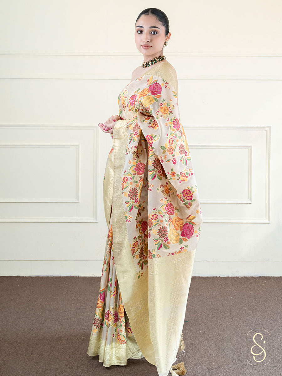 Lightweight Printed Tissue Saree