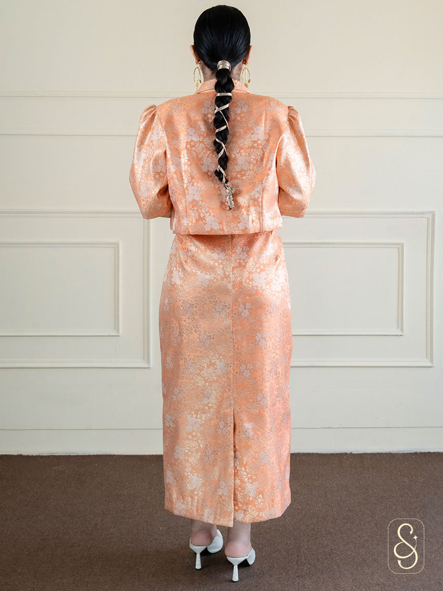 Brocade Skirt and Jacket Set