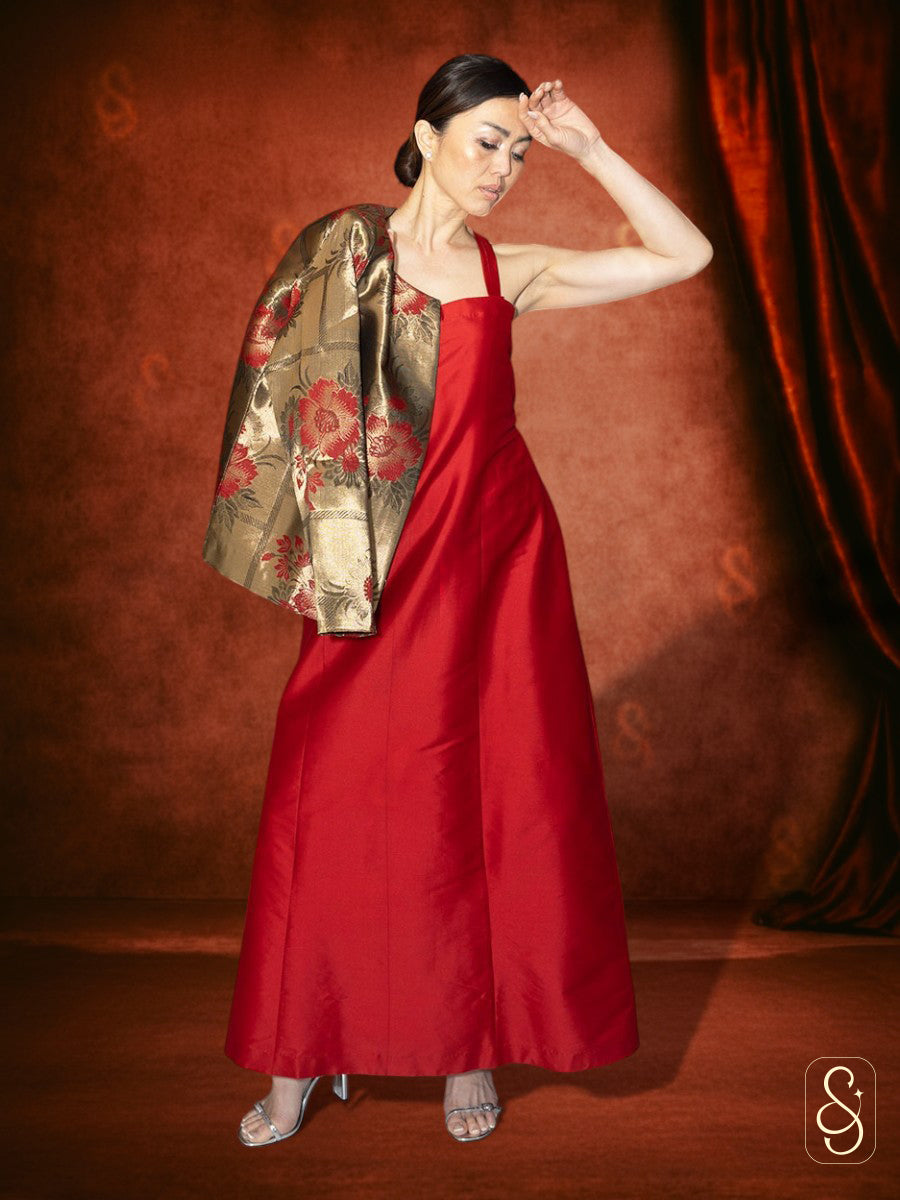 Banarasi Jacket and Silk Dress