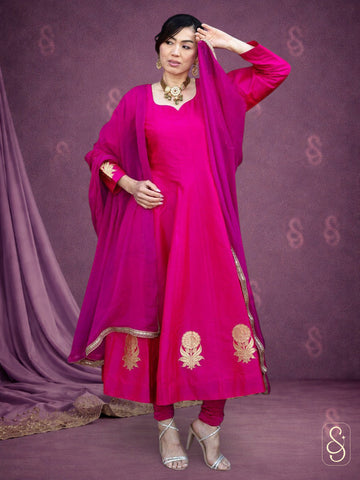 Banarasi Silk Anarkali Suit