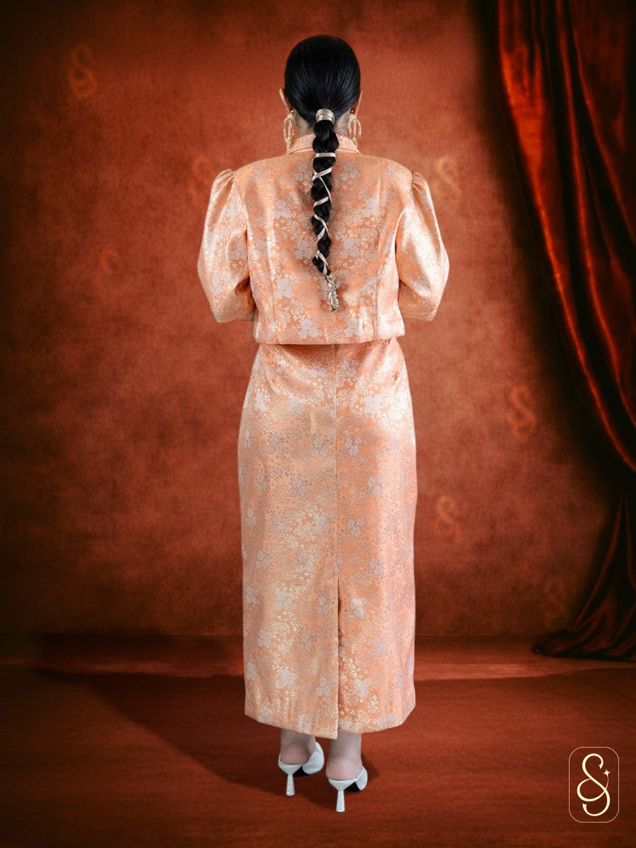 Brocade Skirt and Jacket Set