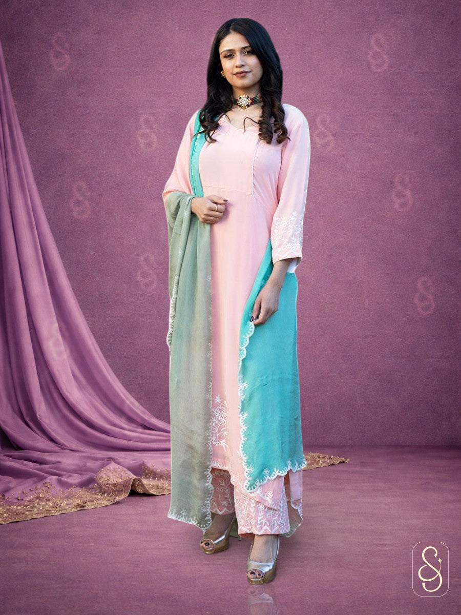 Embroidered Cotton Kurta