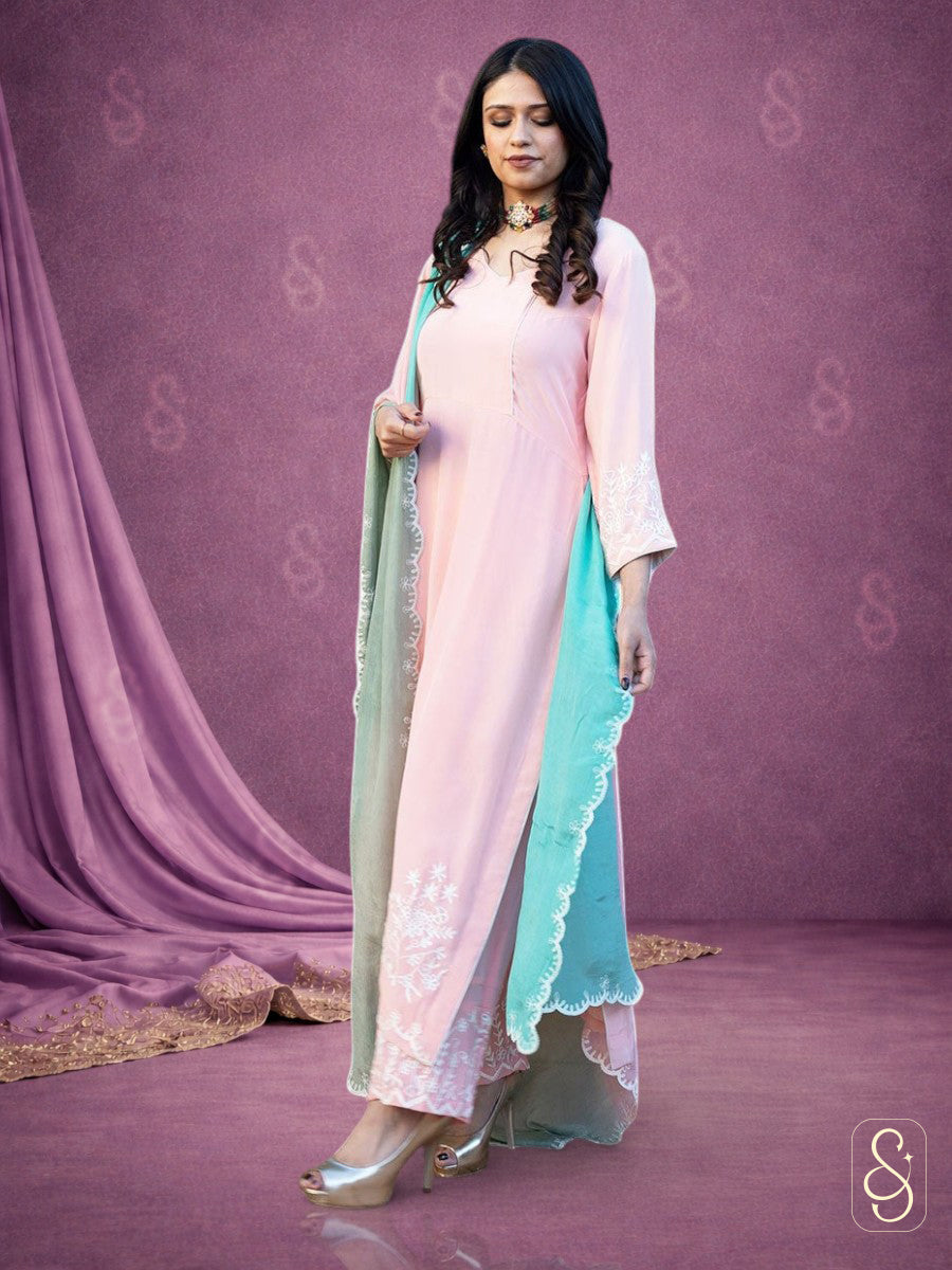 Embroidered Cotton Kurta