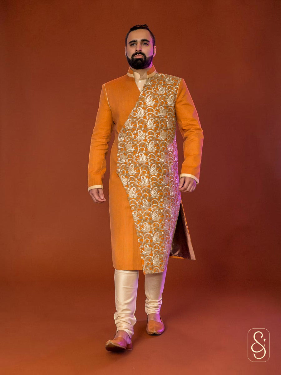 Embroidered Raw Silk Kurta Pajama Set