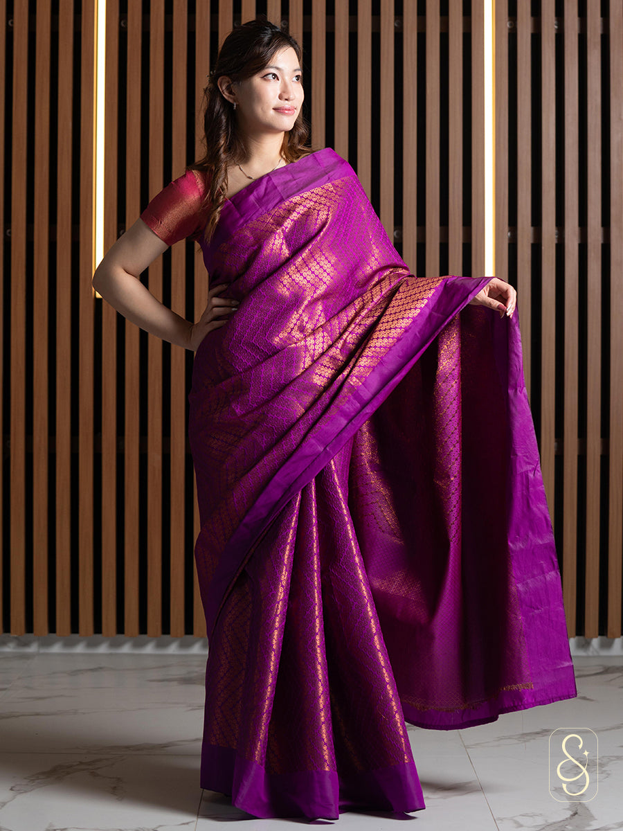 Exquisite Tanchoi Banarsi Saree