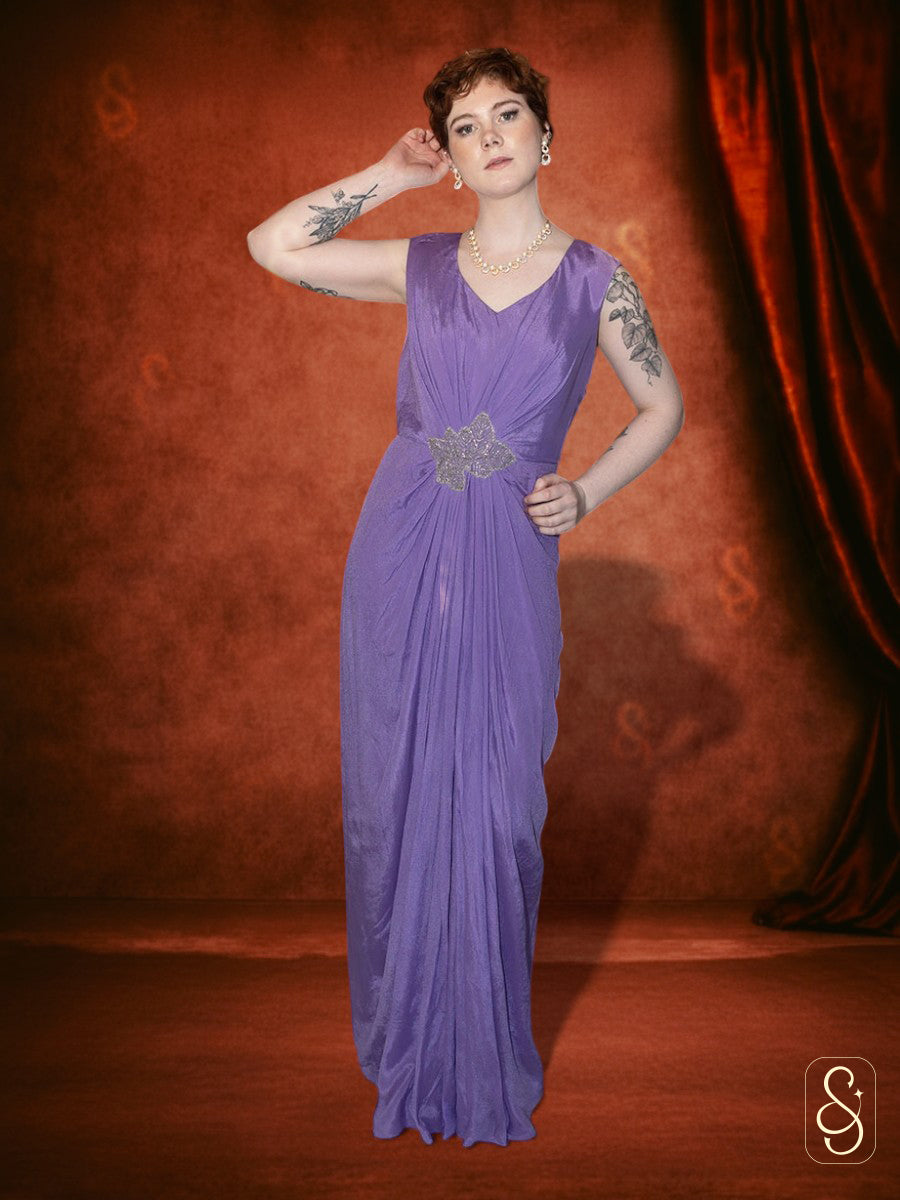 Elegant Chinon Drape Dress